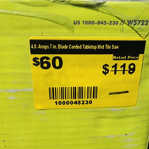 RYOBI 4.8-Amp 7 in. Blade Corded Tabletop Wet Tile #condition_open-box