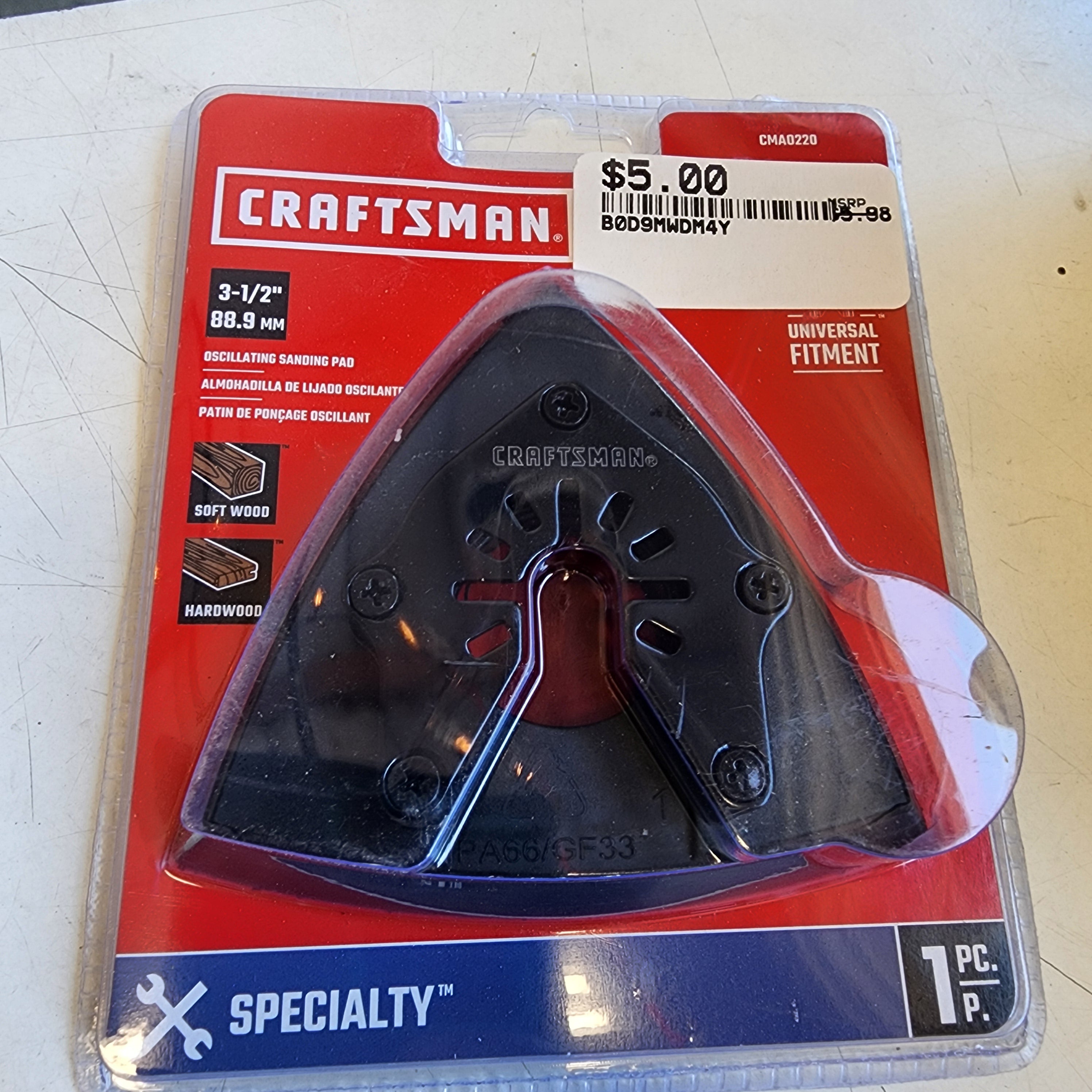CRAFTSMAN Oscillating Tool Sanding Pad CRAFTSMAN