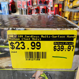 RYOBI ONE+ 18V Cordless Multi-Surface Handheld Vacuum Tool Only RYOBI