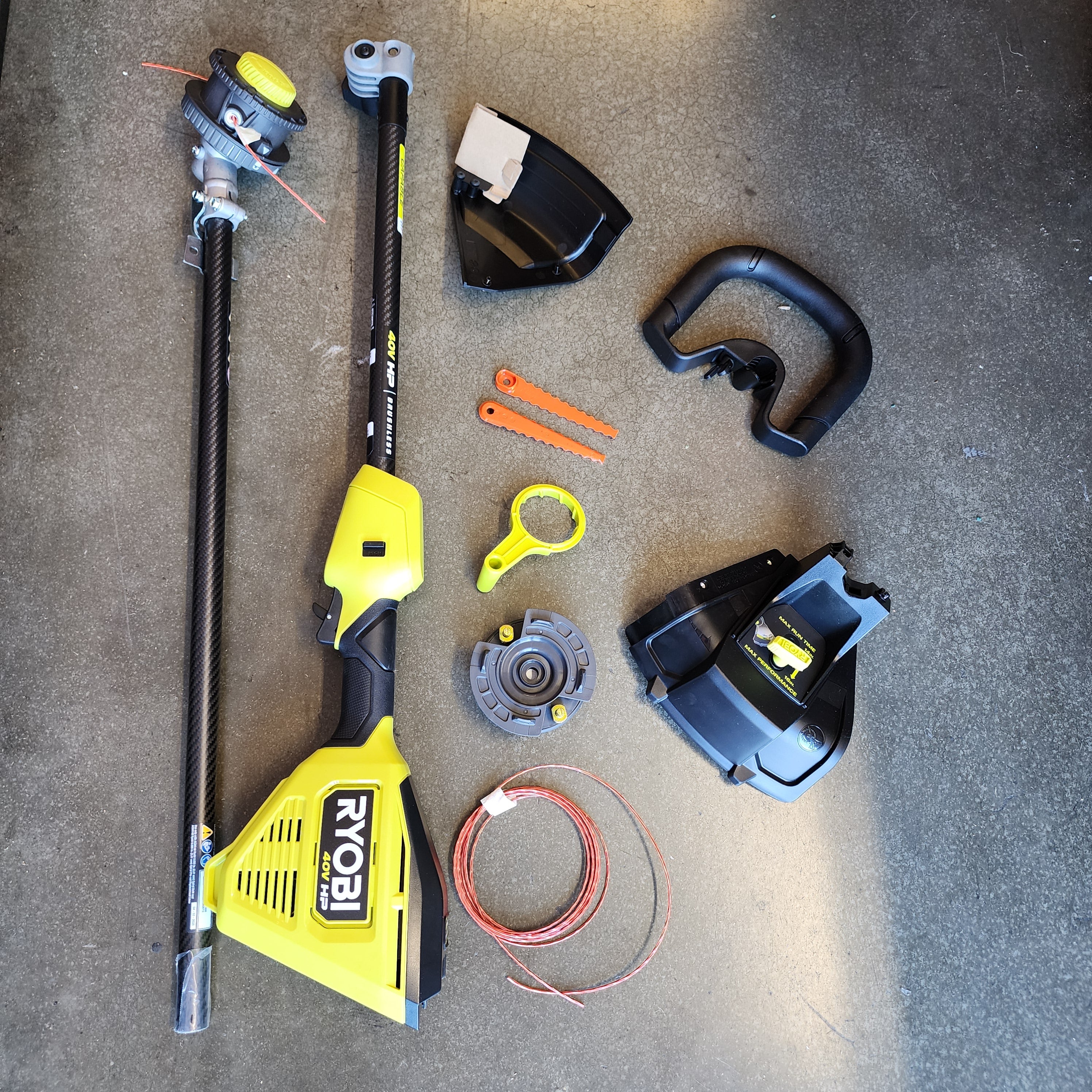 RYOBI 40V HP Brushless Whisper 17 in. String Trimmer Value Tools Co