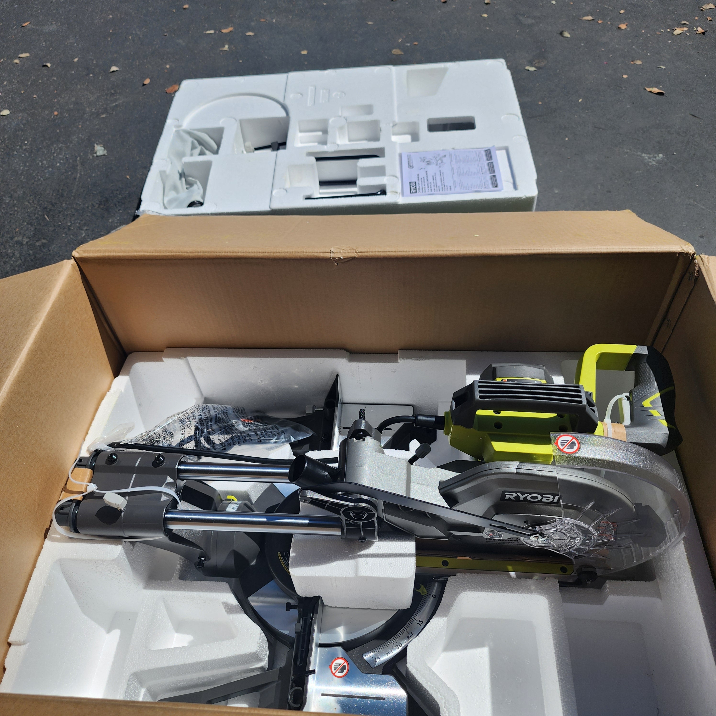 RYOBI 15 Amp 10 in. Corded Sliding Compound Miter Saw with LED Cutline Indicator RYOBI