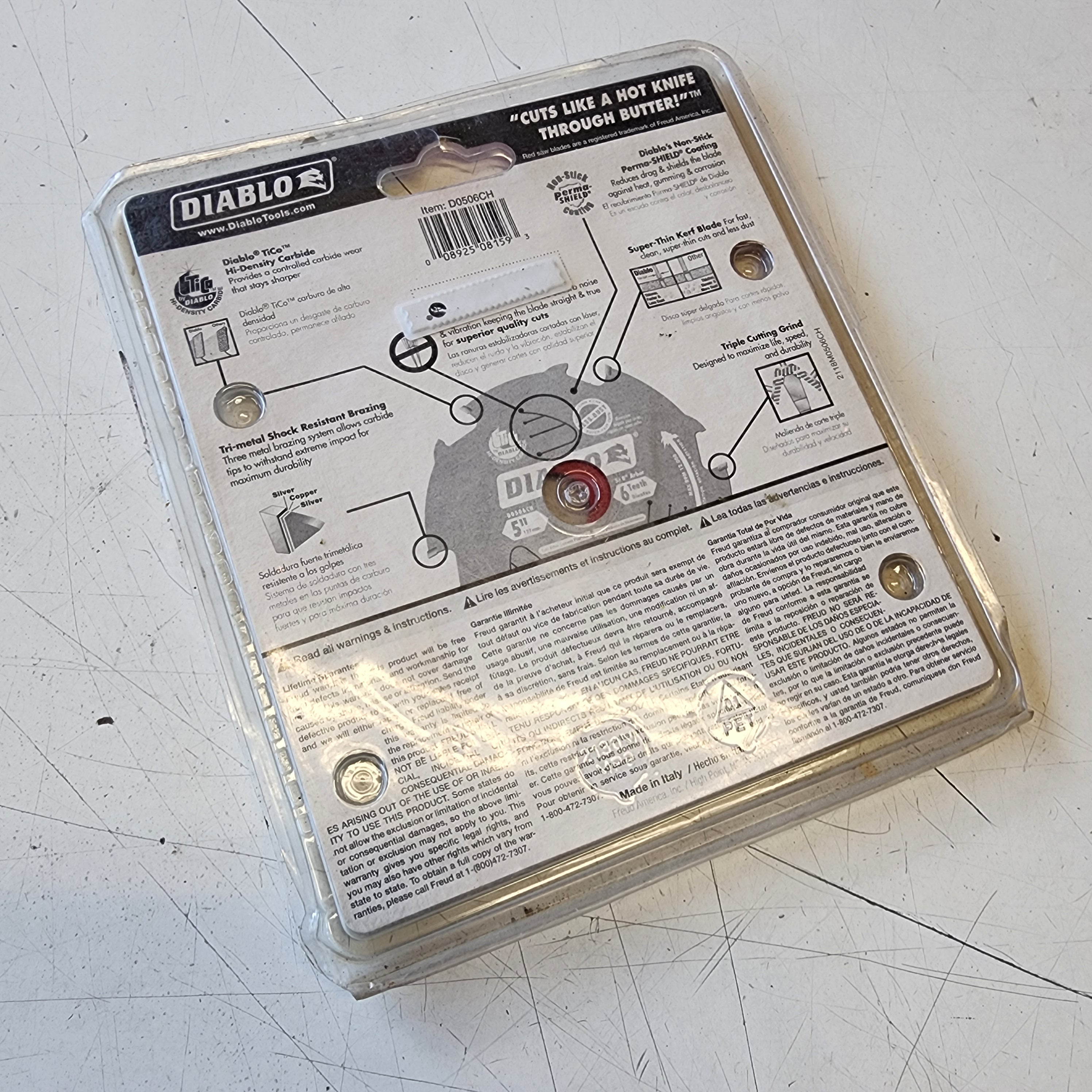 DIABLO HARDIEBlade 5 in. x 6-Tooth Fiber Cement Circular Saw Blade DIABLO