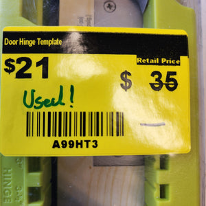 RYOBI Door Hinge Template RYOBI