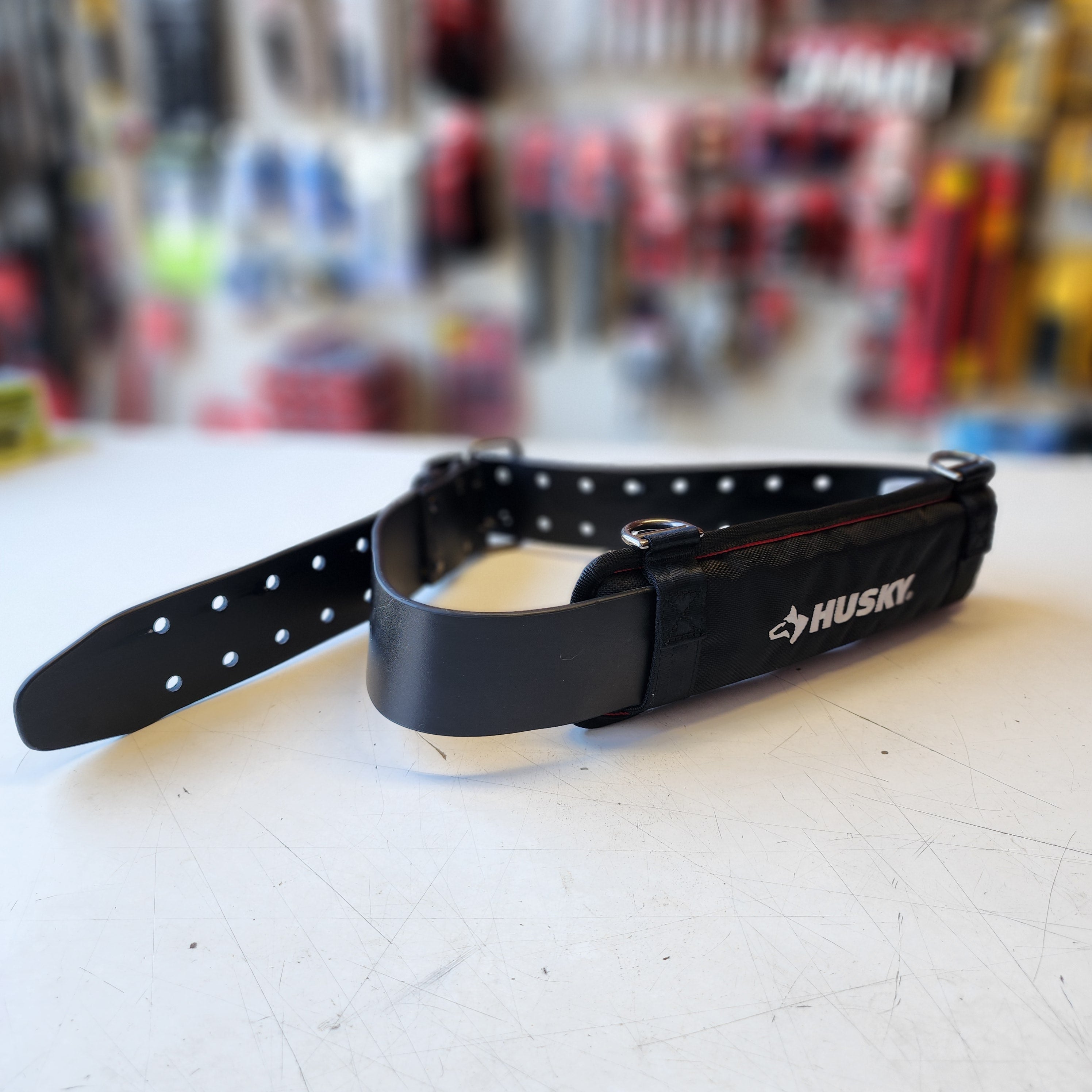 Husky 2-1/2 in. 5 in. Padded Work Tool Belt in Black Padded Work Tool Belt