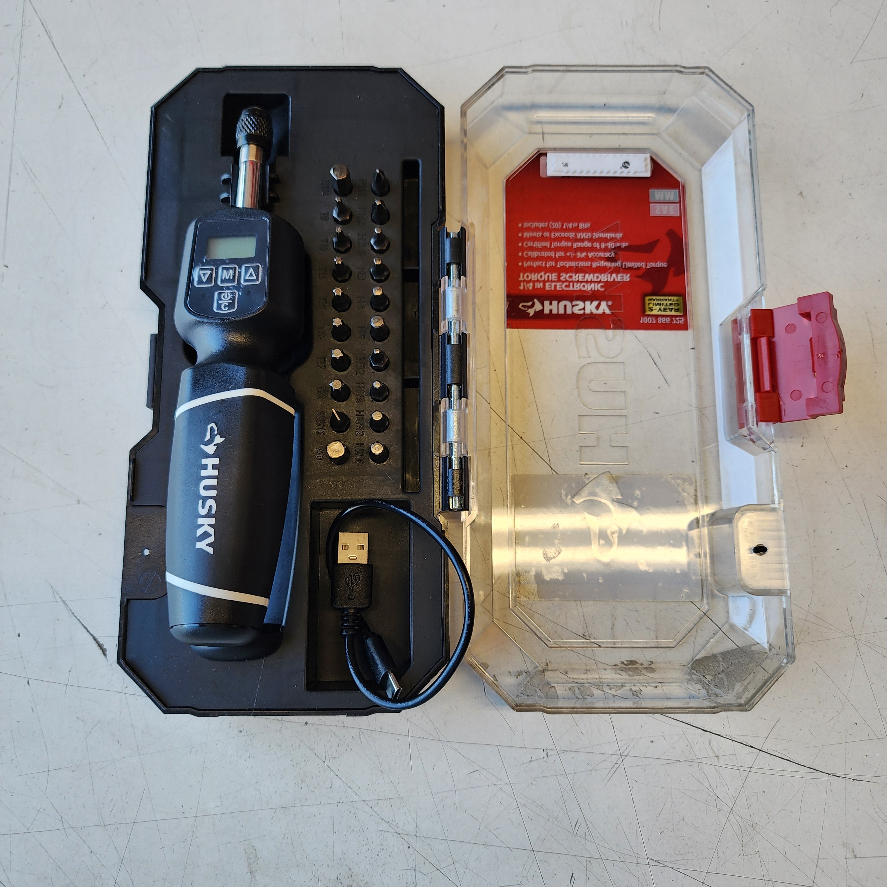 Husky 8-40 in./lbs. 1/4 in. Drive Electronic Torque Screwdriver Husky