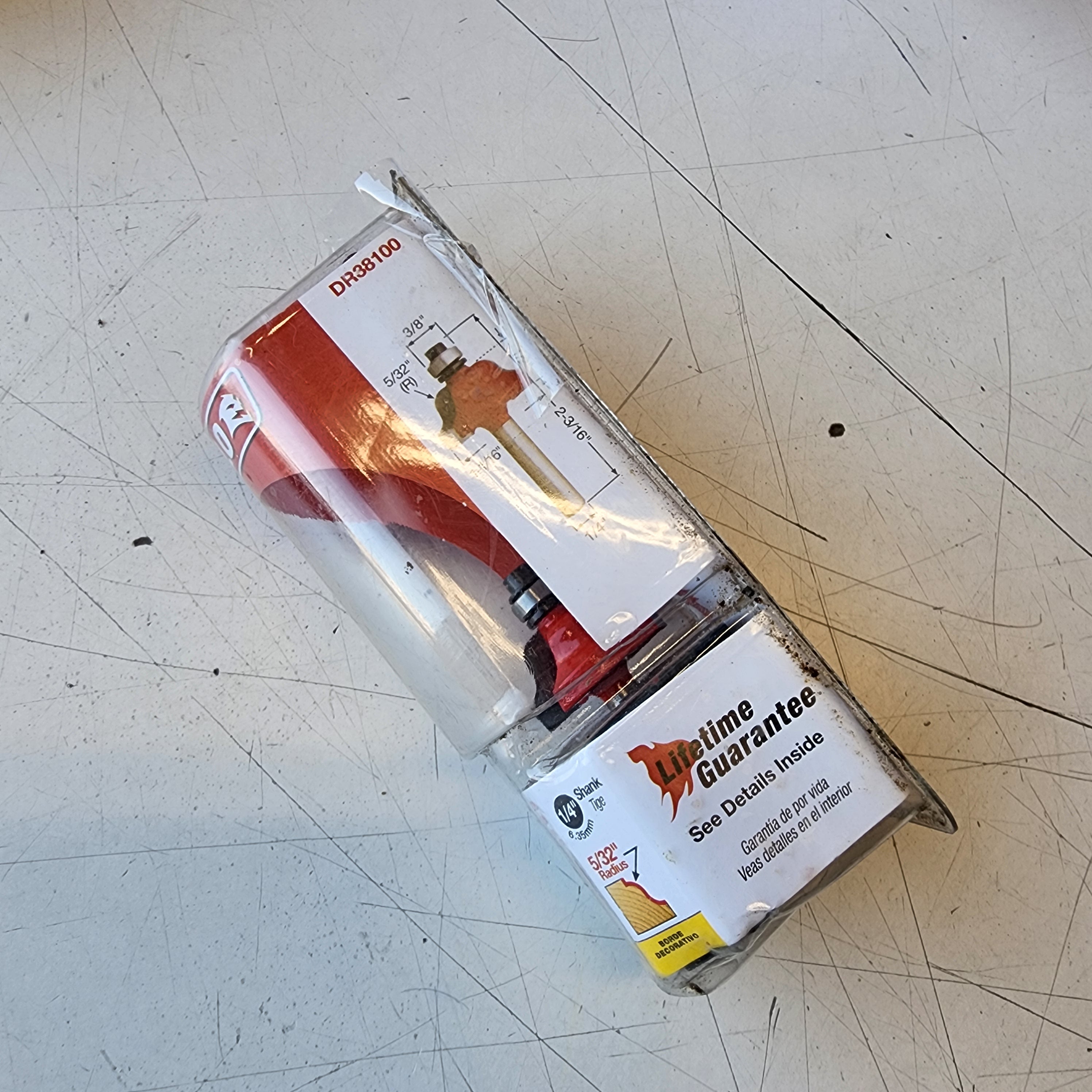 DIABLO DR38100 Fresa de 5/32 pulgadas para ogee romano de carburo