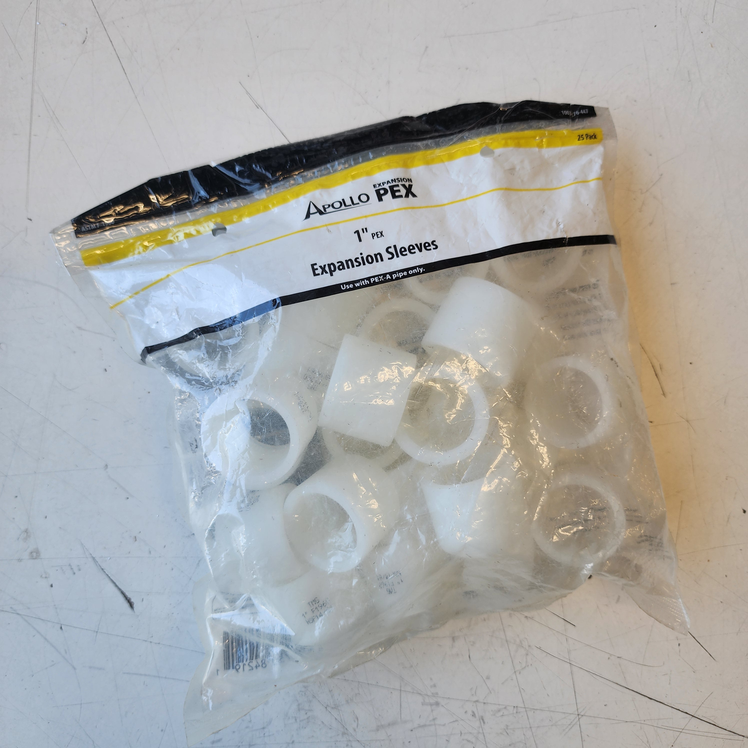 Anillo de manguito de expansión PEX-A de 1 pulgada Apollo, paquete de 25 unidades, caja abierta
