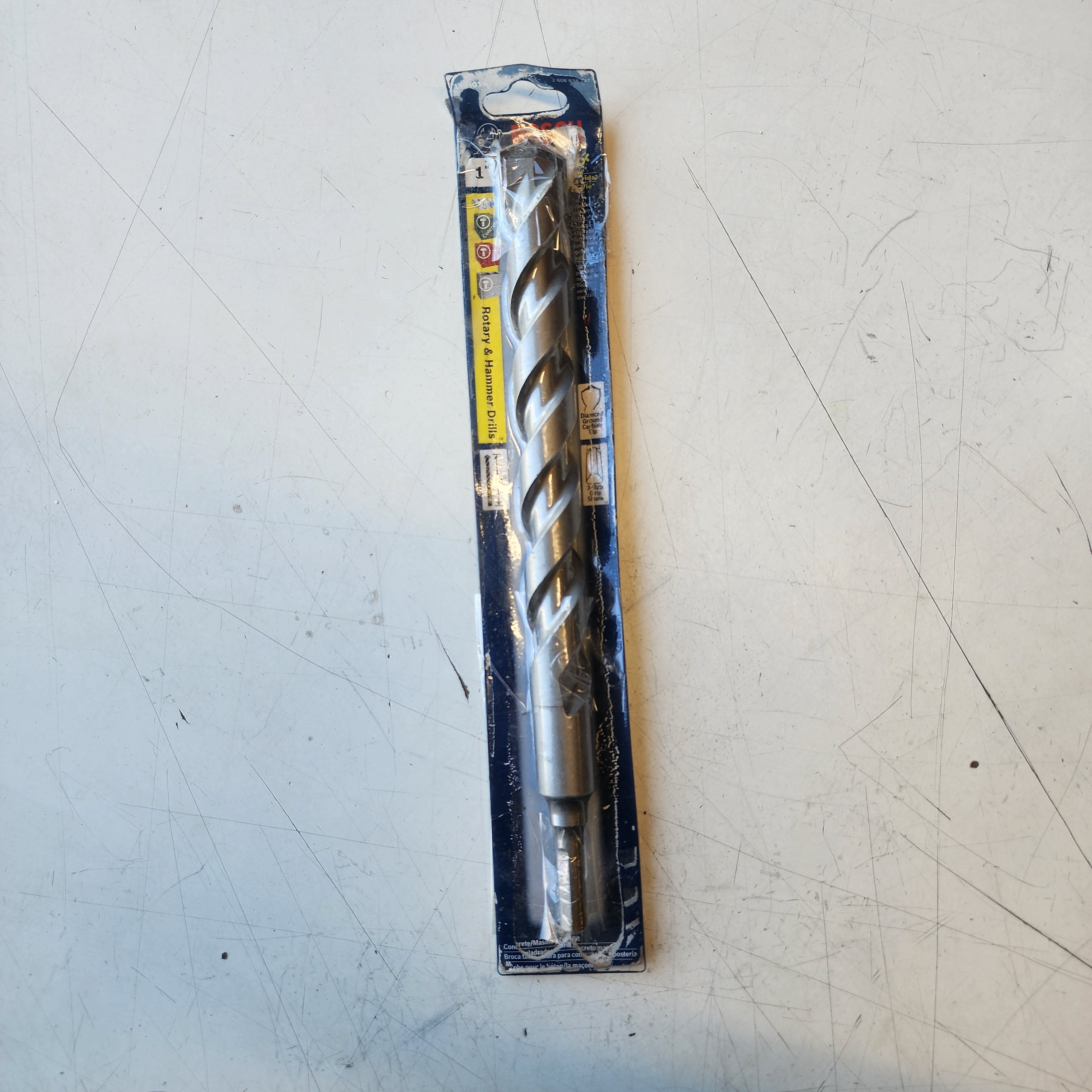 Broca de rotomartillo Bosch SDS-Max con punta de carburo.