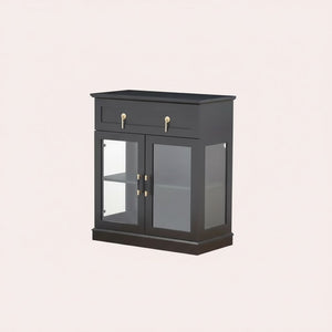 Modern Glass Door Cabinet β 3 Styles | Adjustable Shelves | Compact Storage Cupboard 2Dropme