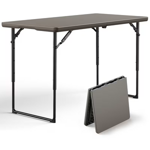4ft/6ft Portable Plastic Folding Table – Indoor & Outdoor Dining 2Dropme
