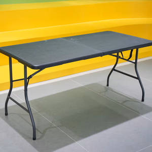 4ft/6ft Portable Plastic Folding Table – Indoor & Outdoor Dining 2Dropme