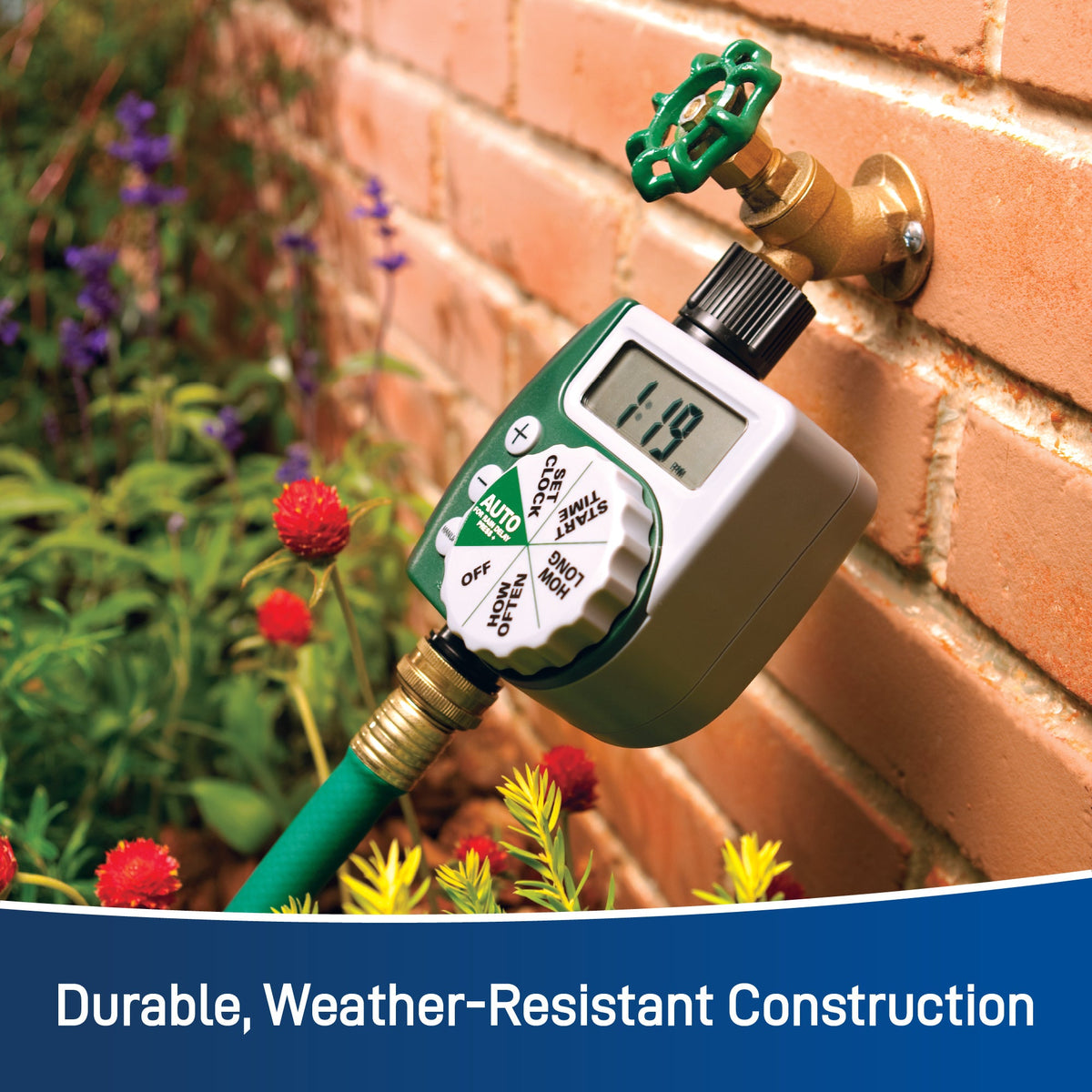 1-Outlet Programmable Hose Faucet Timer Retail Packaging Orbit Irrigation