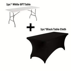4ft/6ft Portable Plastic Folding Table – Indoor & Outdoor Dining 2Dropme
