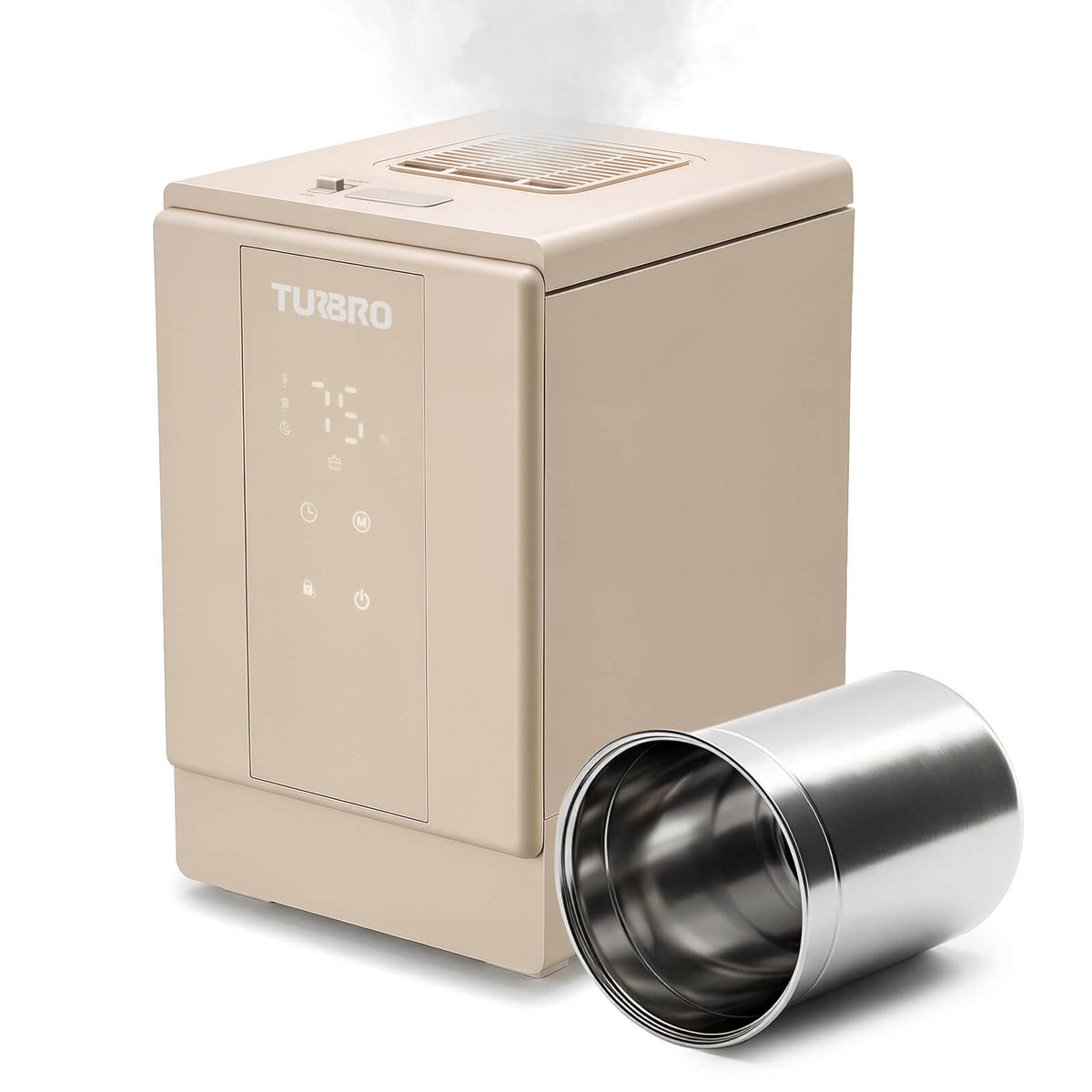 Humidificador de vapor y neblina tibia Greenland 4L de acero inoxidable