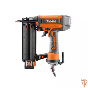 RIDGID Pneumatic 18-Gauge 2-1/8 in. Brad Nailer with CLEAN DRIVE Technology, and Tool Bag ridgid