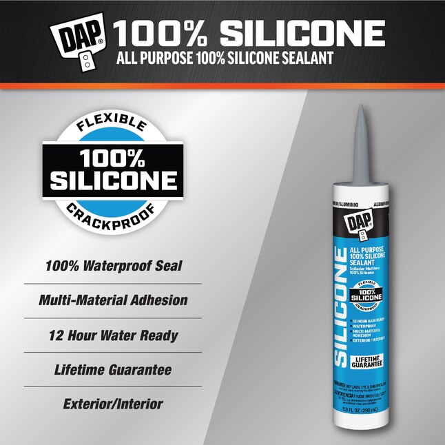 DAP 12 -Pack 9.8-oz Window and Door Aluminum Silicone Caulk