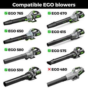 STUBBY® Car Drying Nozzle for EGO Leaf Blowers (765, 670, 650, 615, 580, 575, & 530 CFM Models) Stubby Nozzle Co.