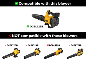 STUBBY® Car Drying Nozzle for DEWALT 20V MAX XR Gen II Leaf Blower (DCBL722B) Stubby Nozzle Co.