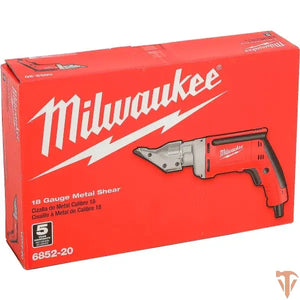Milwaukee 6852-20 electric shear for sheet metal cutting open box condition