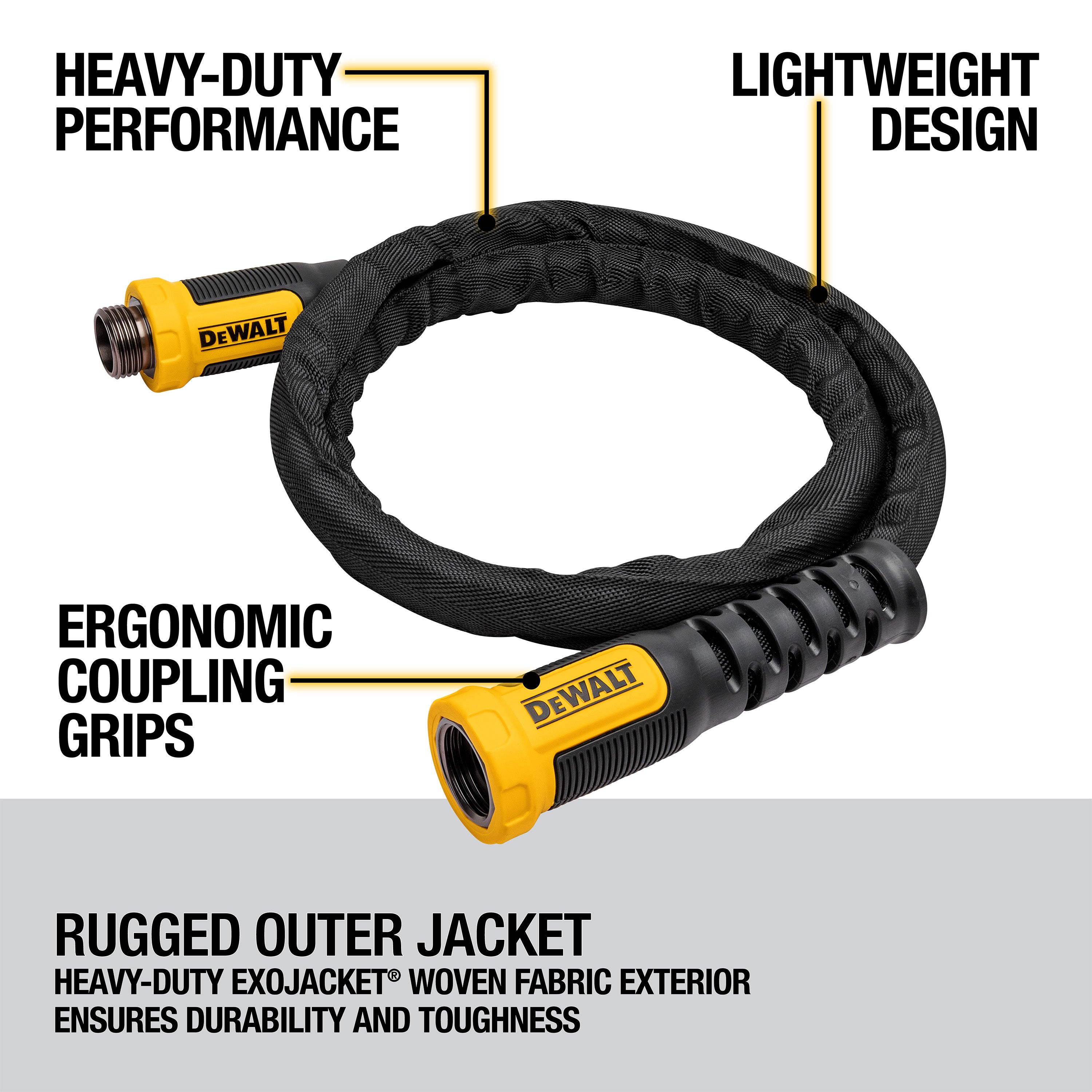 DEWALT 6 ft x 5/8" Fabric Hose DXMH3306 Orbit Irrigation