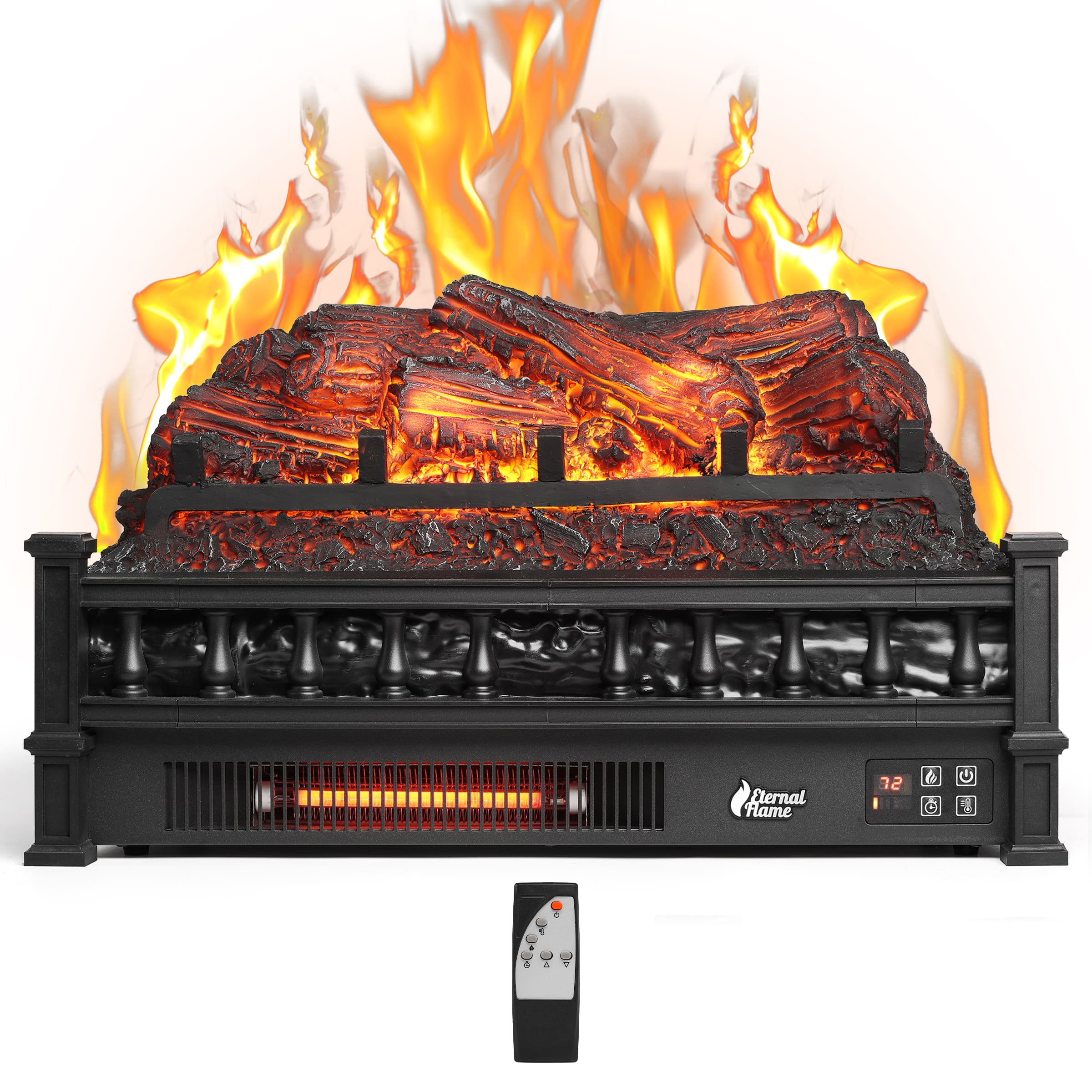 Eternal Flame EF23-PB Electric Fireplace Logs TURBRO