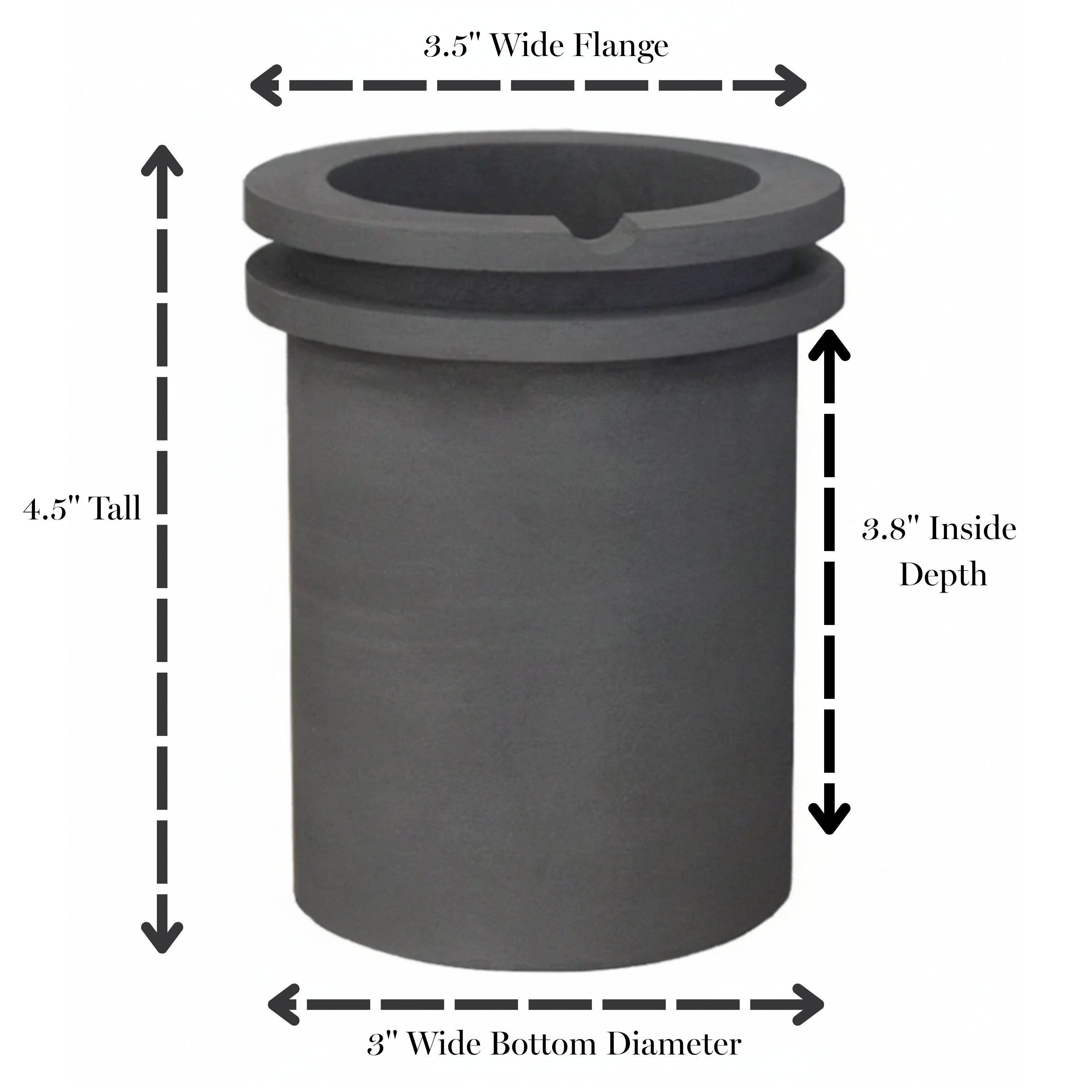 100 Oz Quick Melt Table Top Graphite Crucible Pepetools