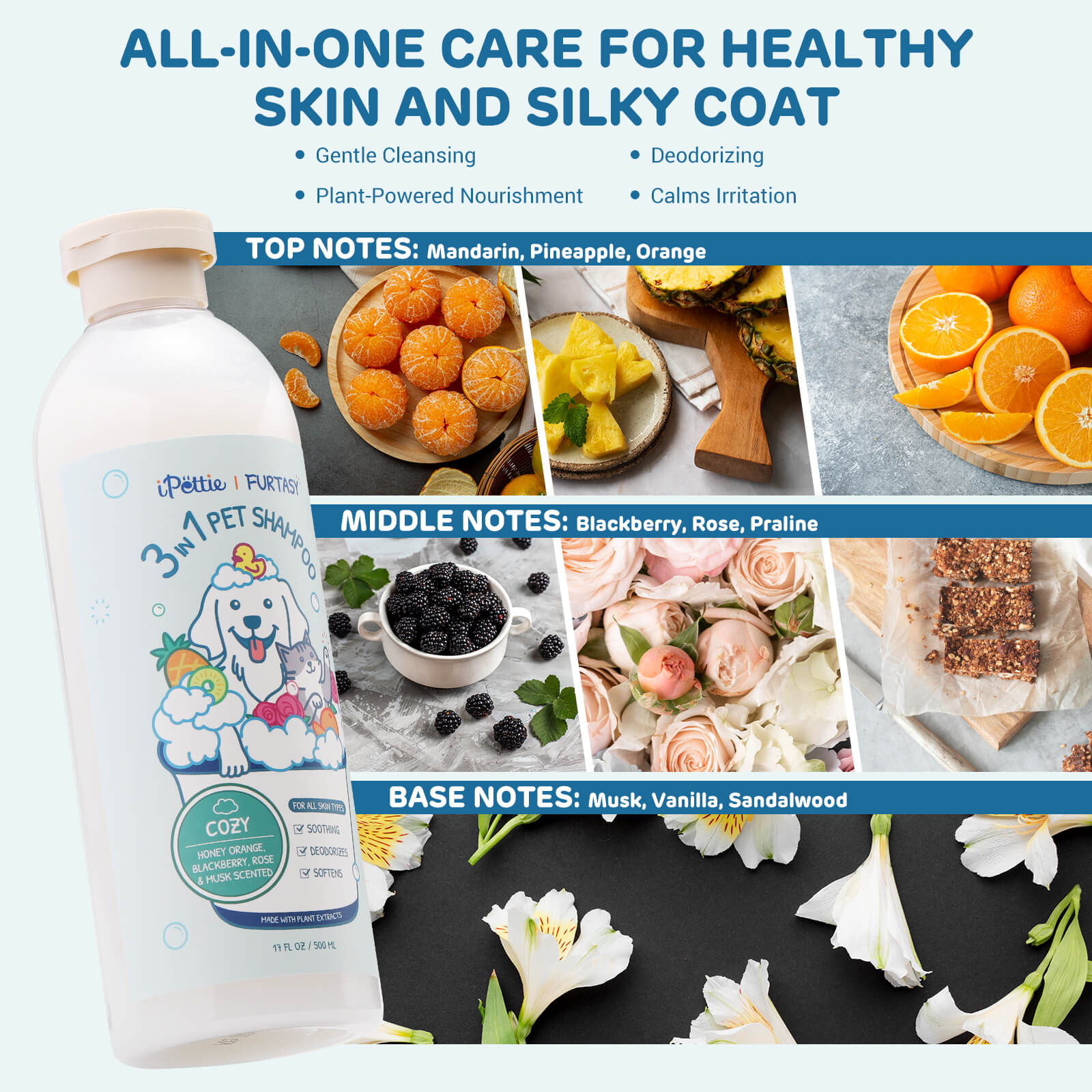 Furtasy Pet Shampoo, Sunshine & Cozy Formulas TURBRO