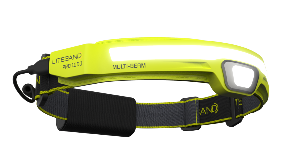 PRO 1000 Lumen LED Multi-Beam Rechargeable Headlamp Liteband