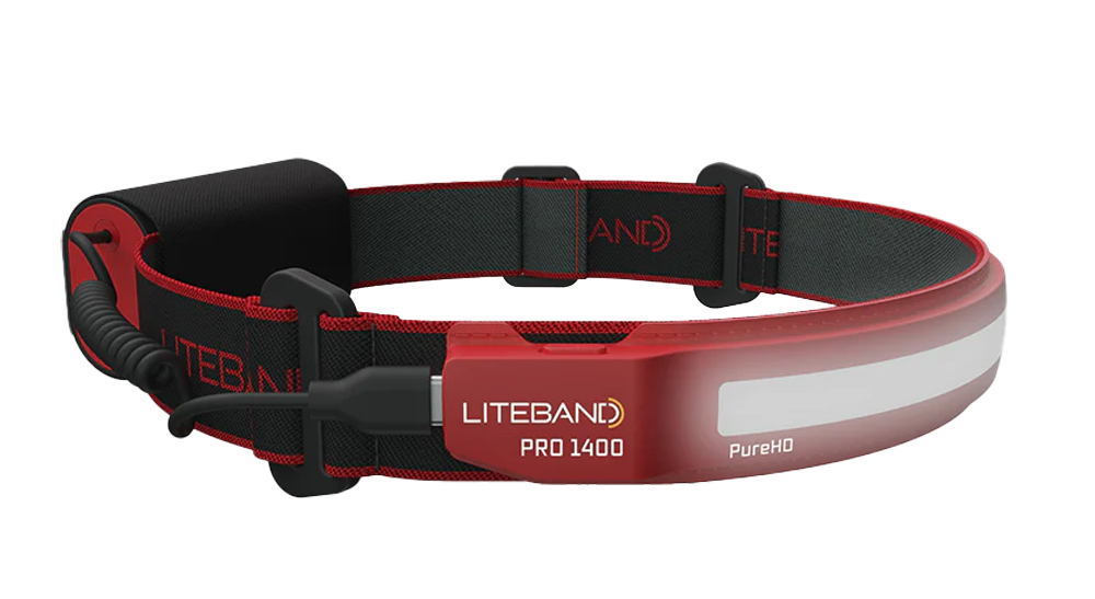 PRO 1400 Lumen PureHD™ Wide Beam Rechargeable Headlamp Liteband