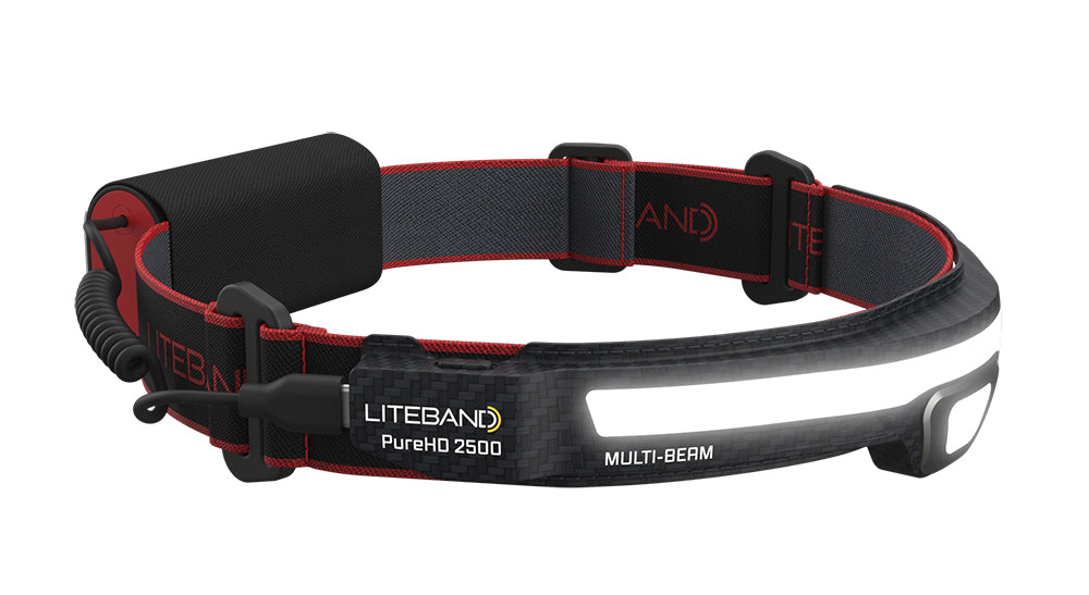 Linterna frontal recargable PRO de 2500 lúmenes PureHD™ con múltiples haces