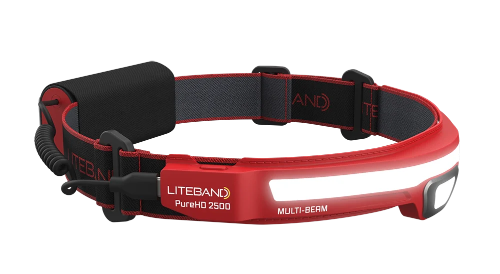 PRO 2500 Lumen PureHD™ Multi-Beam Rechargeable Headlamp Liteband