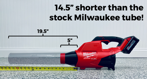 STUBBY® Car Drying Nozzle for Milwaukee M18 FUEL Gen I & II Single Battery Leaf Blowers (2724-20 & 2728-20) Stubby Nozzle Co.