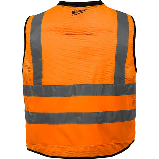 Milwaukee Class 2 High Visibility Orange Performance Safety Vest Way Source