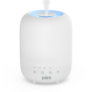 Sleek ultrasonic humidifier with smart humidity monitoring