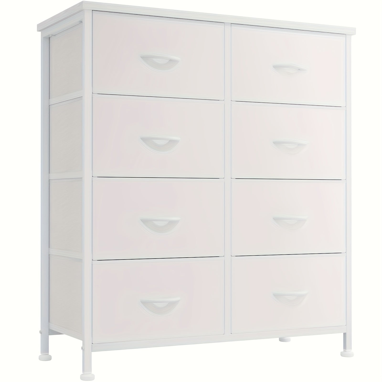 8 Drawer Dresser Storage Organizer Fabric Drawers Chest Bedroom Hallway Unit 2Dropme