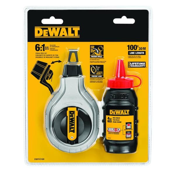 DEWALT 100 ft. 6:1 Chalk Reel Kit