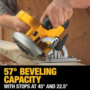 DeWalt DWE575 circular saw for framing and carpentry high efficiency tool