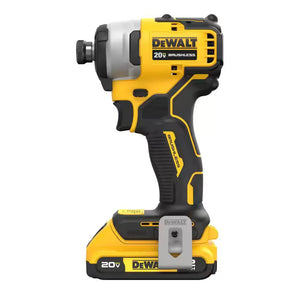 DEWALT DCF809D1 Atomic 20V 1/4 in. Compact Impact Cordless Driver Kit + 2.0Ah Battery Charger