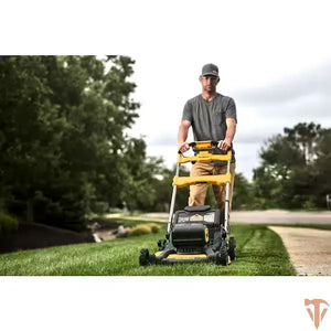 DEWALT 2x20V MAX 21 in. Cordless Self-Propelled Lawn Mower Open Box DEWALT