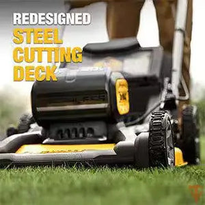 DEWALT 2x20V MAX 21 in. Cordless Self-Propelled Lawn Mower Open Box DEWALT