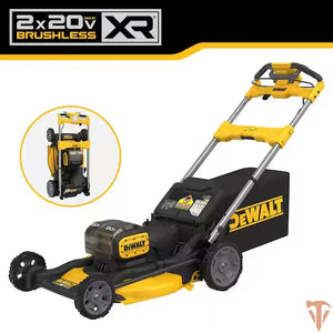 DEWALT 2x20V MAX 21 in. Cordless Self-Propelled Lawn Mower Open Box DEWALT