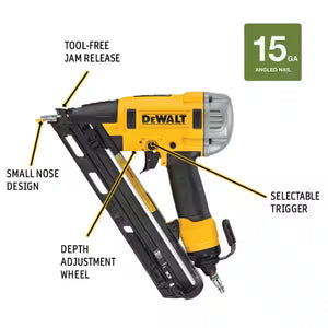 DeWalt DWFP72155 lightweight finish nailer for carpentry