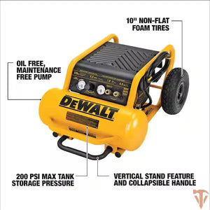 DEWALT 4.5 Gal. Portable Electric Air Compressor 225 PSI DEWALT