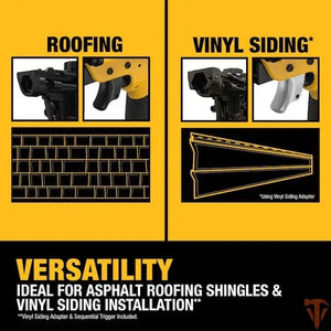 DEWALT 15° Pneumatic Coil Roofing Nailer Open Box DEWALT
