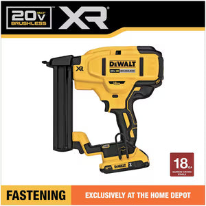 DeWalt DCN681D1 20V MAX XR staple gun yellow black
