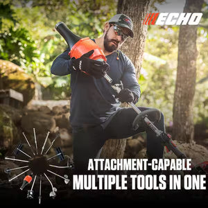 ECHO brushcutter attachment with 8 inch 80 tooth blade for heavy duty cutting