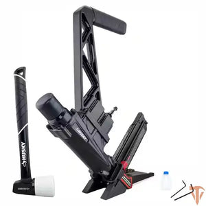 Husky flooring nailer stapler 2 in capacity pneumatic installation tool