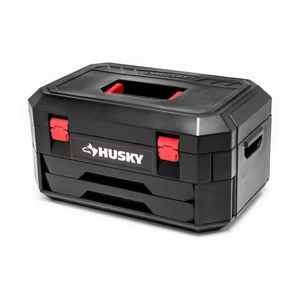 Husky 1/4 in., 3/8 in., and 1/2 in. Drive 72-Tooth Ratchet Mechanics Tool Set with Chest (244-Piece)