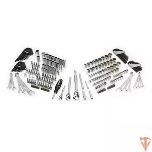 Husky 244-Piece SAE/Metric Mechanics Tool Set with Tool Box Husky