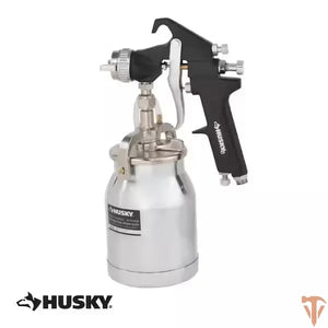 Husky siphon feed spray gun for professional and home painting projects